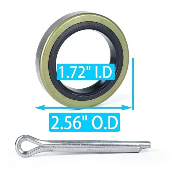iBroPrat Trailer Axle Hub Wheel Grease Seal with Pin-1