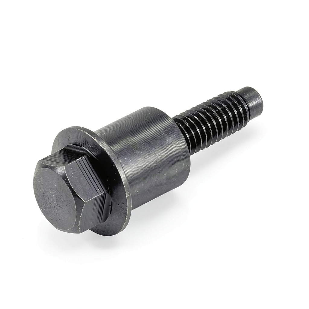 Timing chain guide bolt installed in a Saab engine