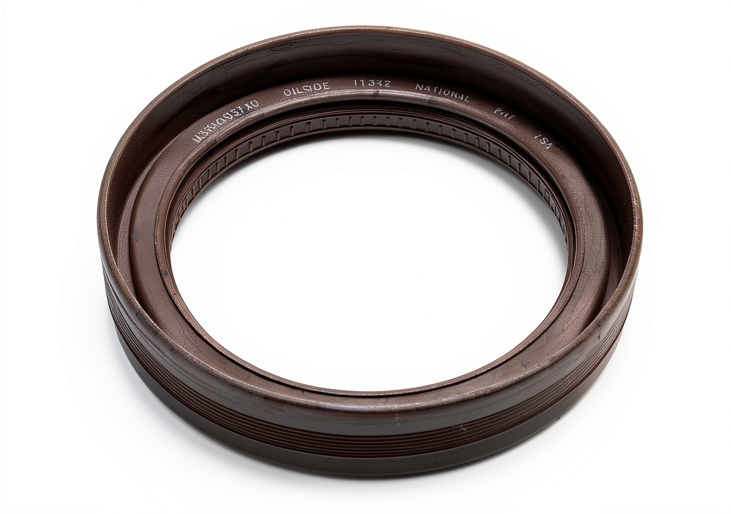 National wheel seal installed on a truck wheel bearing
