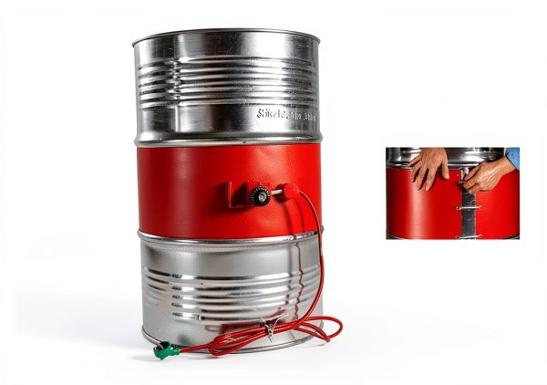 VQP Metal Drum Heater 55 Gallon Barrel 110V Adjustable Thermostat Band-1