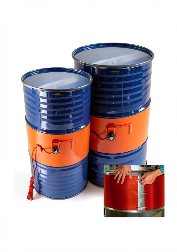 10in x 70in Drum Silicone Heater Pad 1200W Heat Wrap 55 Gallon Barrels-5
