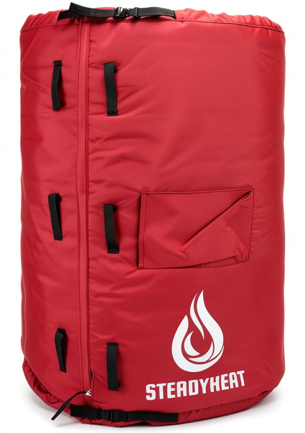 Drum Heater 55 Gallon 140°F by SteadyHeat - Red Wrap-Around-0