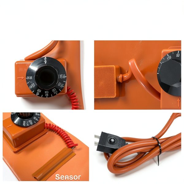 55 Gallon Drum Heater OUBULU 1200W Band Heater Kit with Thermostat-4