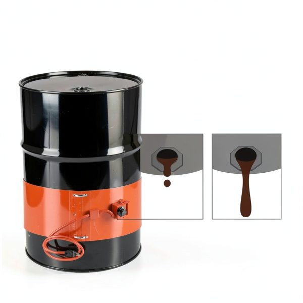 55 Gallon Drum Heater OUBULU 1200W Band Heater Kit with Thermostat-1