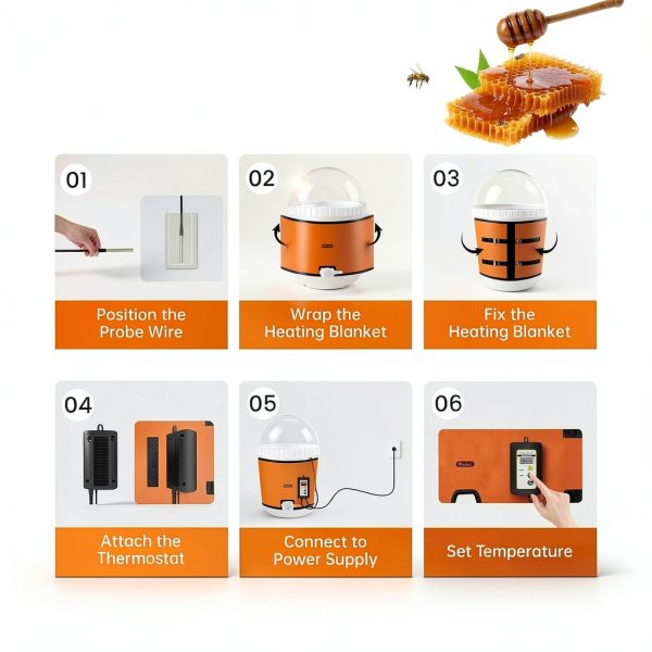 5 Gallon Honey Warmer Heater YeloDeer 200W Anti‑Freezing Insulated-7
