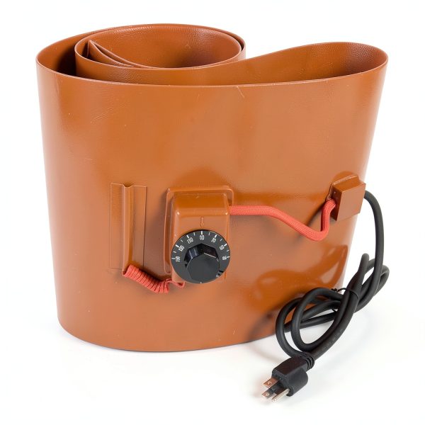 55-Gallon Drum Heater Pad Nopwer Silicone Barrel Heat 150°C 120V 10in-0