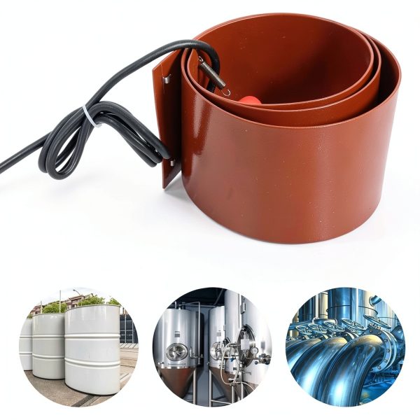 Metal Drum Heater 55 Gal band heater Eyes.sys Thermostat Silicone-1